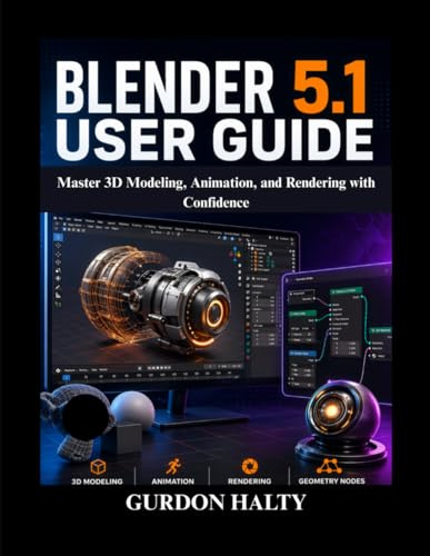 Blender 5.1 User Guide: Master 3D Modeling, Animation, and Rendering with Confidence