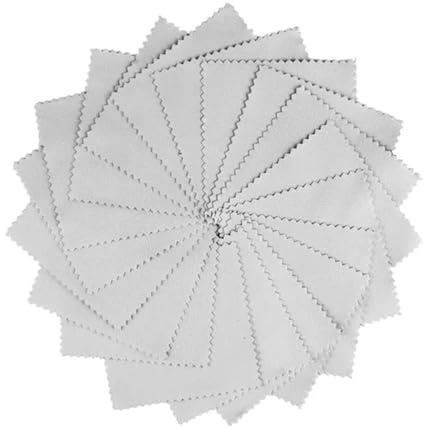 Gamuza para limpiar plata 50 Uds. Paño de limpieza for pulir plata, paño, mantenimiento gamuza joyería
