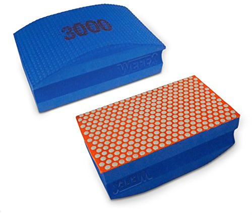 WEFEX Diamant-Handschleifpad Körnung 3000 für Natursteine, Keramik, Glas