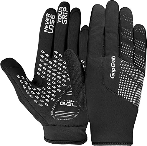 GripGrab Guanti da Ciclismo RIDE Primavera Autunno Antivento Imbottiti Dita Lunghe Guanti Bici da Corsa MTB Gravel Invernali
