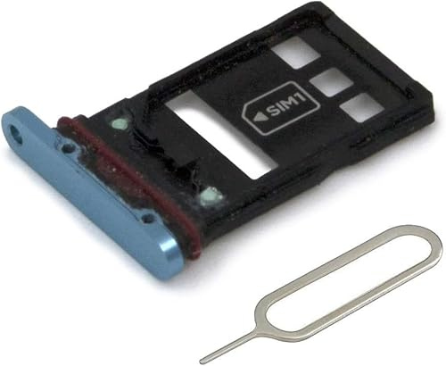 MMOBIEL Dual SIM Kartenhalter Kompatibel mit Huawei P30 Pro 2019 - SIM Card Tray Schlitten - Inkl. Gummidichtung und SIM Pin - Blau