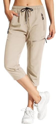 MOCOLY Pantalones Pirata Trekking Mujer Pantalón Senderismo Capri Verano