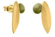 PENDIENTES DORADOS OLIVIA | Diseñado por Clara Niubò | Colección Olivia | Pendientes de metal dorado con baño de oro de 24 K | Dorado
