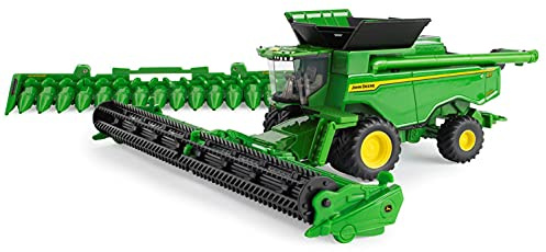 John Deere 1/64 Scale X9 1000 Combine HD50F Draper Head and Folding C16F Corn Head