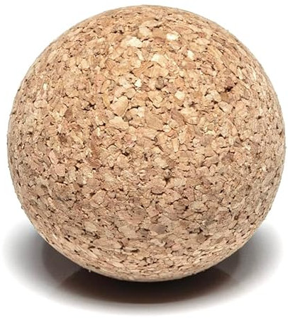 Uttse Kork Yoga Massageball - 6 cm | Faszienball für Therapie, Stress, Verspannungen & Durchblutung lösen | Umweltfreundliches Yoga Zubehör