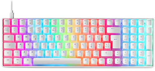 Mars Gaming Teclado MECANICO MKULTRA Blanco - Switch Rojo