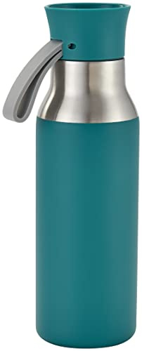 Judge Essentials Reusable Green Water Bottle, 500ml, Stainless Steel, 100% Leakproof, Drinks Flask for Hot and Cold Drinks