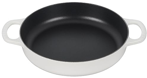 Le Creuset Signature Cast Iron Everyday Pan, 11, White