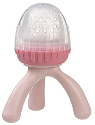 b.box Ciuccio Frutta Neonati in Silicone | Design a Treppiede Facile da Tenere in Mano | Perfetto per Alimenti Freschi o Surgelati | Tappo Incluso | a Partire dai 4 Mesi