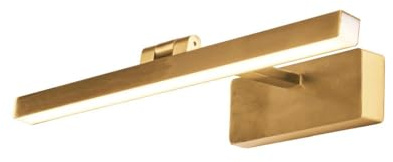 Searchlight Corfu 40 cm Bilderleuchte aus satiniertem Messingmetall