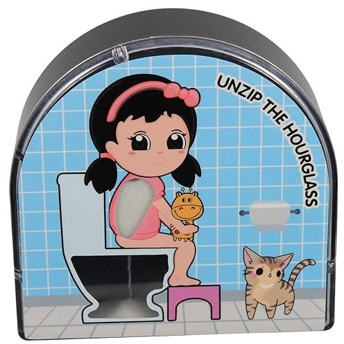 VINTORKY Minuten-Sanduhr Für Toilette Sand Timer Drehmechanismus Echt-Sand-abfluss Als Zeitmesser Für Badezimmer Und Kinderaktivitäten