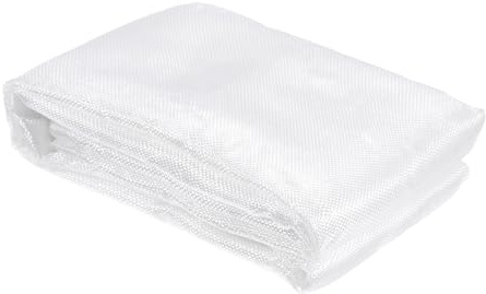 QUARKZMAN Glasfasergewebe 5 OZ/135g 1m(1,09 Yards) x1m x 0,12mm E-Glas Leinwandbindung Glasfaser 10,76 Quadratfuß, Gewebestoff für Boot RC Flugzeug Auto Surfboard Wanne Pool Reparatur