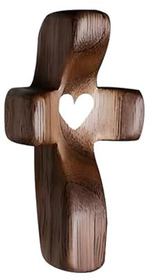 Navna Handkreuz aus Holz, Handkreuz, Handhelds, Kruzifix, Gebetskreuz, Haltekreuze, christliche Kirche, Geschenk, Kreuze