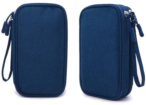 Trousse de voyage pour fournitures diabétiques - Sac de rangement pour bandelettes de test, stylo à insuline, compteur de glucose, appareil de lancement, lancettes, médicaments, aiguilles, seringues