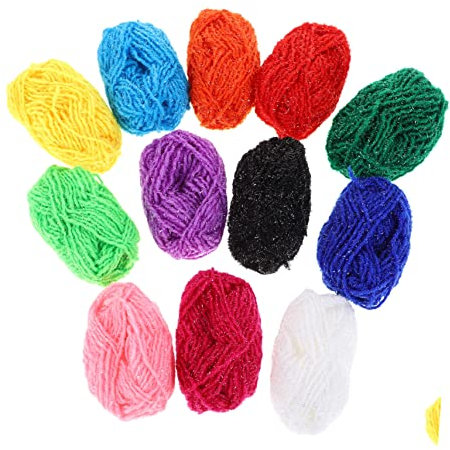 COHEALI Bastelgarn 12 Stück Handgestricktes Acrylgarn für Jungen und Mädchen Zum Herstellen Von Schals Kreatives Basteln