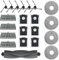 MYAYD Kit d'accessoires pour Dreame X40 Ultra Complete / L40 Ultra, 21 pièces de rechange pour robot aspirateur Dreame X40 Ultra avec 1 brosse principale, 6 brosses latérales, 4 filtres, 6 sacs à