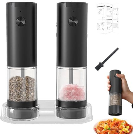 Molinillo De Pimienta Automático - Molinillo De Pimienta Que Funciona Con Pilas, Molinillo De Pimienta Ajustable | Molinillo De Pimienta Eléctrico, Molinillo De Pimienta Automático Juego