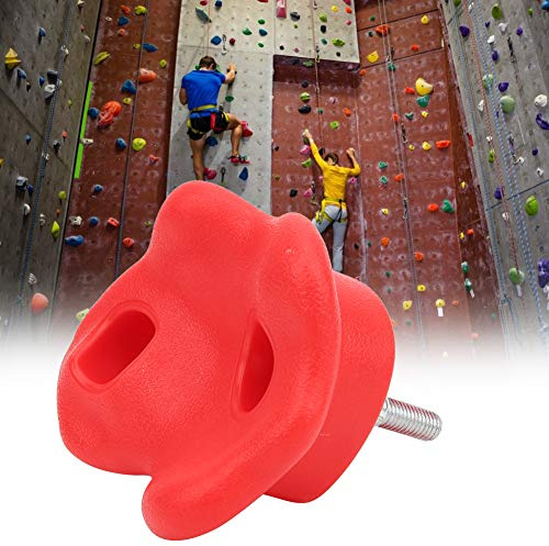 Juroupi Rock Climbing Holds, Rock Climbing Accessories 10 Pcs Climbing Holds, Wall Climbing Accessories for Amusement Equipment (Red)
