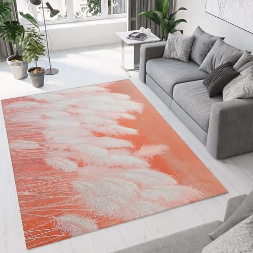 MIATCENRT Lavabile Tappeto per Area Tappeti 160 x 230cm, Canna Mare in Stile Astratto Tappeti, Morbidi Antiscivolo Tappeto Decorativi per Soggiorno Camera da Letto e Aree Interne