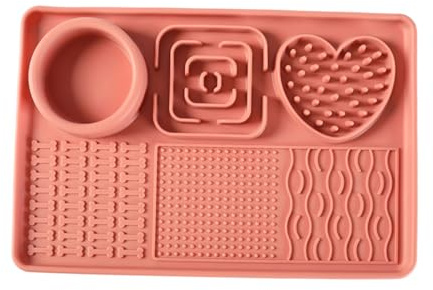 Silikon Schleckmatte Für Hunde Katze Hund Slow Feeder Leckmatte Für Linderung Von Hundeangst, Haustier Futtermatten Für Hunde Für Baden, Pflegen Und Training Für Welpen