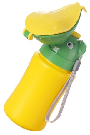 CVUTOVO Orinal Infantil Portátil para Niñas Urinario de Viaje para Coche Emergencia y Actividades Antisalpicaduras y de Limpiar para Carretera y Parque