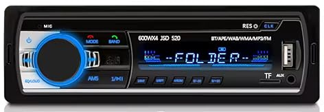 Autoradio Bluetooth 12V 4x60W Stereo Lettore MP3 Supporta Chiamate in Vivavoce Porte USB FM TF AUX in con Telecomando al Volante