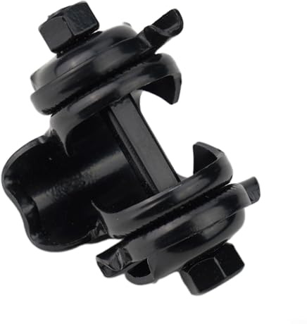 Sisinkal Bicicleta, Sillín Fijo - Clip Adaptador de Tija de Sillín de Acero al Carbono 24mm Abrazadera de Tubo de Sillín de Bicicleta Negro Componentes de Ciclismo