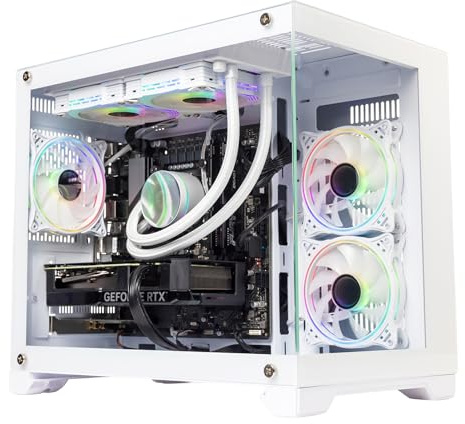 GTR Gaming PC | AMD Ryzen 7 7800X3D | RTX 5060 8GB GDDR7 | 32GB DDR5 5600MHz | 1TB NVMe SSD | 600W 80+ Bronze PSU | Wi-Fi | Windows 11 Home | ARGB White Case