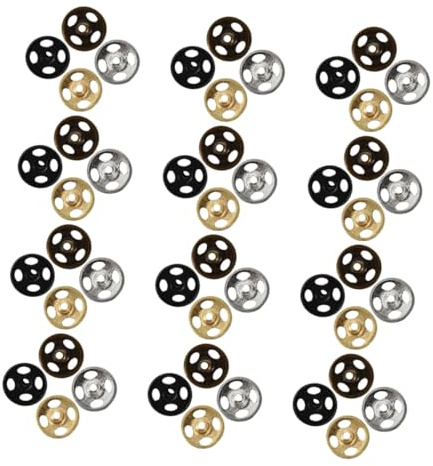 Gadpiparty 120pcs Mini Snaps for Doll Clothes Tiny Snaps Mini Buttons for Crafts DIY Doll Buttons