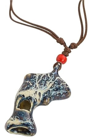 Ocarina Profesionales Cerámica Con Cuerda Ajustable Hecha A Mano Adecuada Para Principiantes En La Práctica Musical