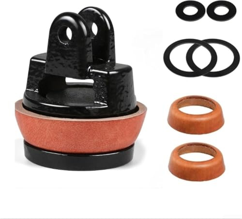 Jotekonoby Ersatzkolben für Typ 75 Griffpumpen mit Leder und Gummidichtungen, Gusseisen Pumpenkolben für Garten und Brunnen Wassersystem Reparatur