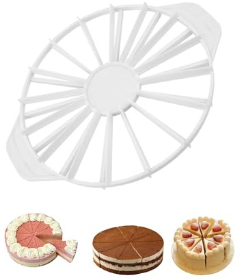 Thapncow Cortador de tartas Reposteria,Marcador de Tarta,Marcador de Tartas Rebanador,Pasteles Cortador,Pasteles de Pan Utensilios de Cocina,Apto para el lavavajillas