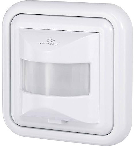 Détecteur de mouvements PIR Renkforce 4016139070186 encastré 160 ° Relais Blanc IP20