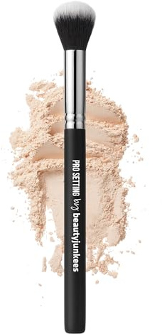 Beauty Junkees Concealer Brush Under Eye - Small Soft Fluffy Tapered Synthetic Cruelty Free Vegan Makeup Brush for Precision Setting Powder