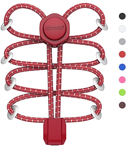 HOMAR Elastische Schnürsenkel ohne Binden Slip-on Schnellverschluss Schnürsenkel für Kinder Erwachsene Turnschuhe Board Schuhe Elastische Schuhbänder