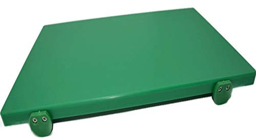 MCM service srl Planche à découper en polyéthylène professionnel vert, 50 x 30 x 2 cm, fabriqué en Italie