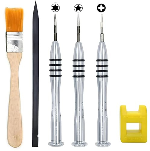 6 delar MacBook-skruvmejselverktygssats, 1,2 mm 5-punkts P5 Pentalobe + 6-punkts T5 Torx + 1,5 mm PH000 korsskruvmejsel för reparation av MacBook Air 13 tum 15 tum och Pro Retina-skärm