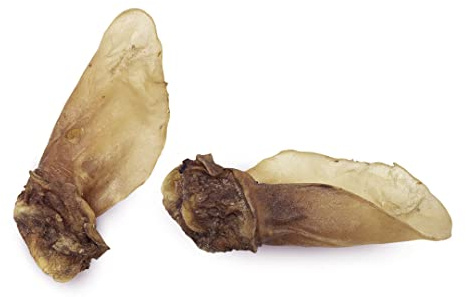 Friandise pour Chien Naturelle - Oreilles de Viande de bœuf - Sac de 1 kg - 10 unités Environ - gencives saines - Bonbons pour Chiens - fabriqué en Espagne - GESPETFOOD