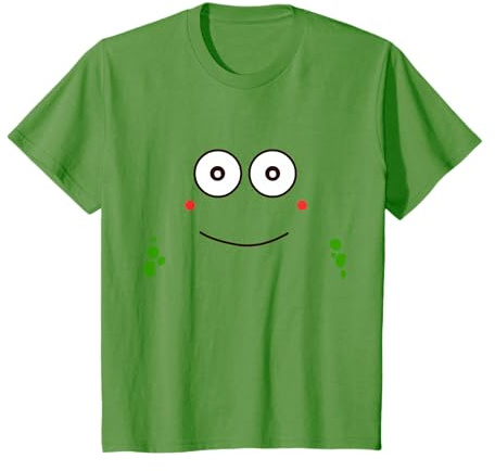 Süßer Frosch Gesicht Verkleidung Kostüm Karneval Fasching T-Shirt