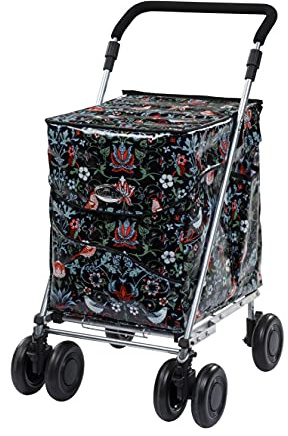 Sholley 4 Wheel Push Shopping Trolley, Strong, Well Balanced, Aids Walking, Regular 5'4 and Over (Olympia)