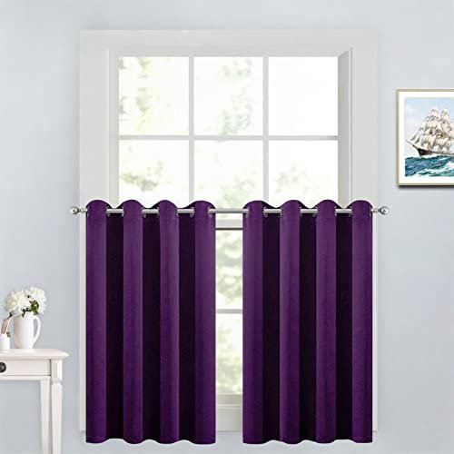 Yakamok Tende oscuranti per camera da letto, soggiorno, cameretta dei bambini (2 pannelli, viola, 130 x 90 cm)