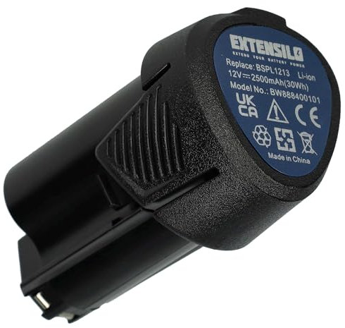 EXTENSILO Batterie Compatible avec Hendi Couteau à Kebab (2500 mAh, Li-ION, 12 V)