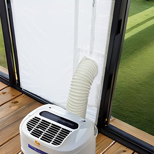 Loviga 90X210cm Cubierta Aislante de Tela para Puertas para Aire Acondicionado PortáTil Y Secadora, Kit de VentilacióN de Puerta 100% Sellado para Manguera de Escape de 5,9 De MáXimo