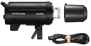 Godox DP600IIIV 600Ws Compact Studio Flash Wireless Monolight Strobe Light Photo Lighting 5600K LED Video Lights Fast Recycling Product Portrait PhotoShoot Bowens Fit Universal Camera DP600 (Single)