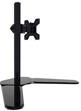 Soporte de Pared para TV, Soporte para TV de 17-27 Pulgadas, Base para Monitor de televisión, Brazo de Soporte de Mesa de Carga Completamente dinámico Individual, Pared de TV de 9Kg