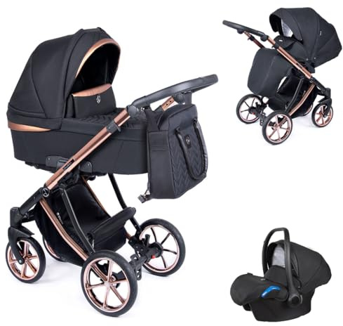 Kinderwagen-Set 4 in 1 Dante inkl. Sportsitz und Autositz - 13 Teile - in 12 Designs
