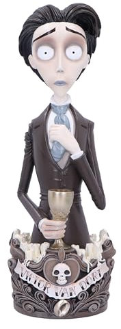 Nemesis Now Busto della sposa cadavere Victor 31 cm, resina, prodotto con licenza ufficiale della sposa cadavere, ornamento busto Victor, scultura dettagliata, fuso in resina di alta qualità,