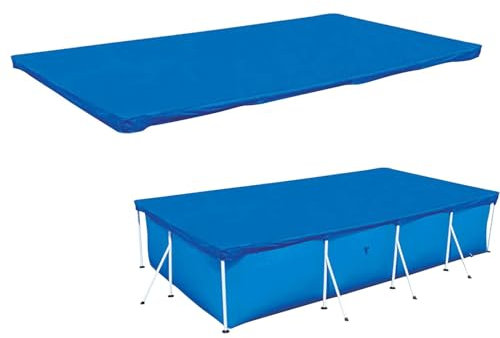 Abdeckplane für Pool, rechteckig, 265 x 175 x 12 cm, UV-beständig und reißfest