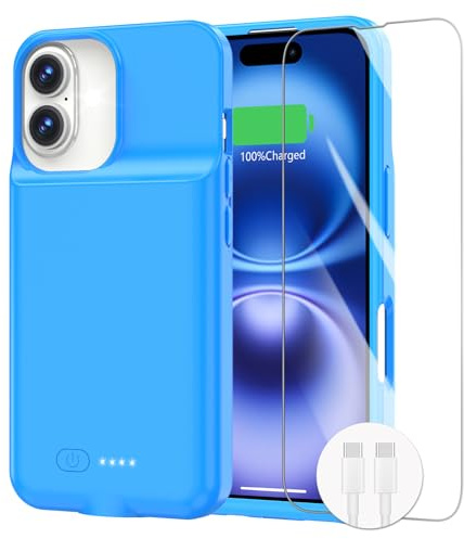 Akkuhülle für iPhone, Ladehülle, tragbares Akku-Ladegerät, 6,7 Zoll