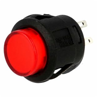 Drucktaster 16 A, Durchmesser 23 mm, entworfen für den Einbau mit modernem Stil und robuster Funktionalität. Ideal für jede Elektroinstallation.